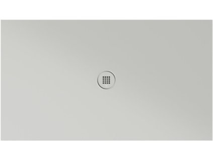 Keramická sprchová vanička, obdélník 140x80x2cm, cenere mat