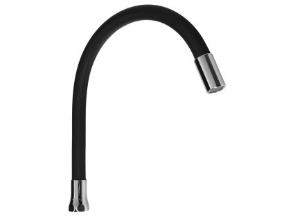 Flexibilní výtokové ramínko k baterii, 470mm, 3/4 ", černá mat