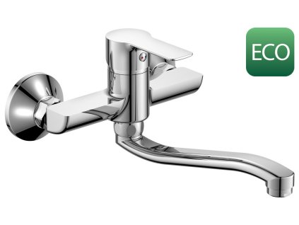 BARON ECO 6 l/min, nástěnná baterie, chrom