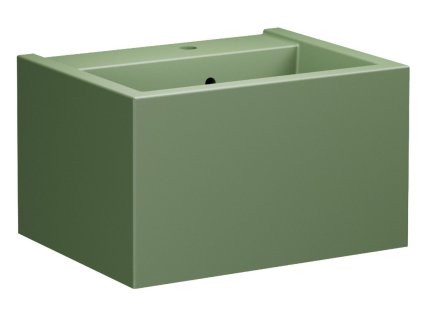 KANAAL keramické umyvadlo 60x46,5cm, verde mat