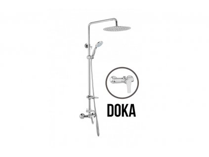 JB Sanitary DOKA SK 61 011 12 6 - Sprchová sestava s baterií 150mm, nerezovou kruhovou sprchou 250mm, s příslušenstvím obrázek č.: 1