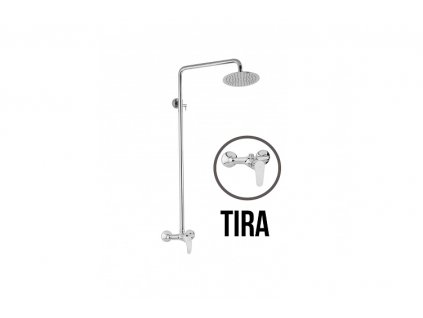 JB Sanitary TIRA SD 61 000 00 6 - Sprchová sestava s baterií 150mm,nerezovou kruhovou sprchou 250mm, bez možnosti ruční sprchy obrázek č.: 1
