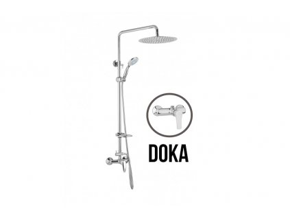 JB Sanitary DOKA SK 61 011 12 4 - Sprchová sestava s baterií 150mm,nerezovou kruhovou sprchou 300mm, s příslušenstvím obrázek č.: 1