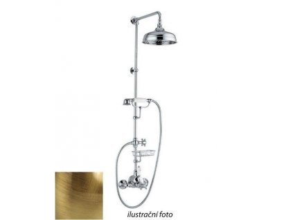 SASSARI sprchový sloup s termostatickou baterií, mýdlenka, 1250mm, bronz obrázek č.: 1