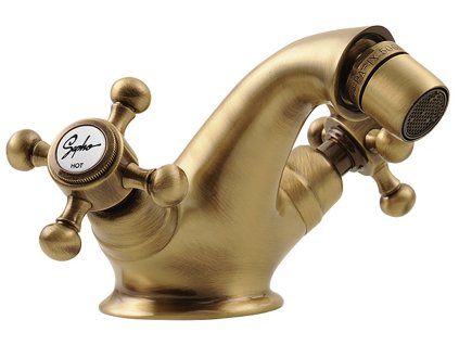 ANTEA stojánková bidetová baterie s výpustí, bronz