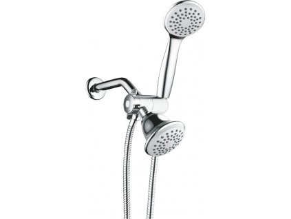 Sprchový hlavový přepínatelný set s hlavovou sprchou, ramínkem, ruční sprchou a hadicí obrázek č.: 1