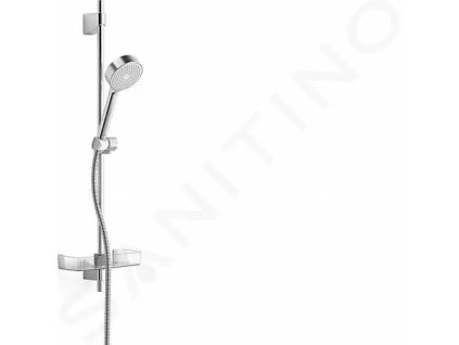 Hansa 44780113 - Set sprchové hlavice, 1 proud, tyče a hadice, chrom