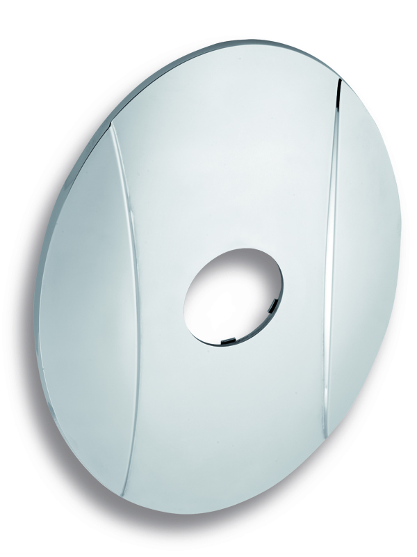 Novaservis Kryt podomítkového boxu OVAL chrom