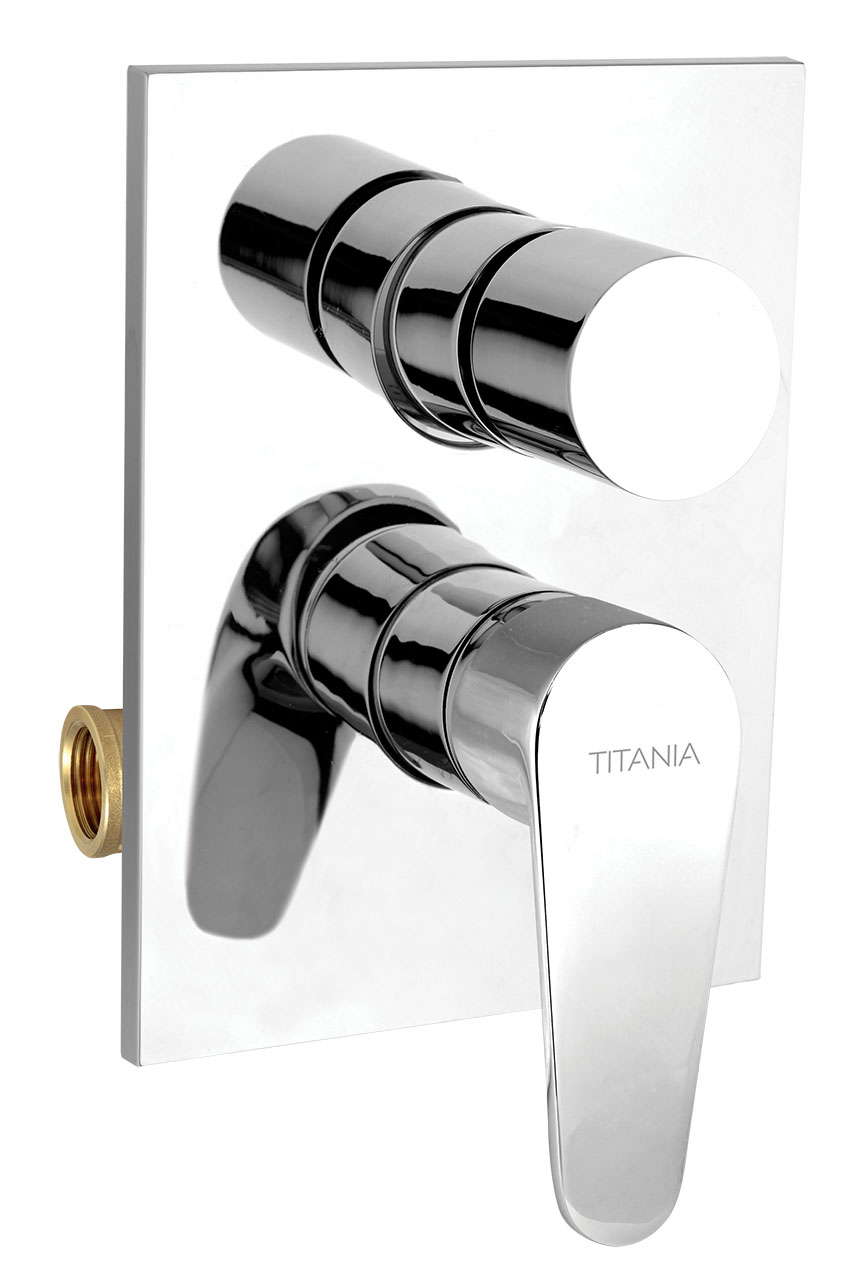 Novaservis Vanová sprchová baterie s přepínačem Titania Fresh chrom
