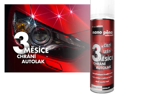 Německo Nano pěna nanopěna auto-moto - čistí, leští a impregnuje