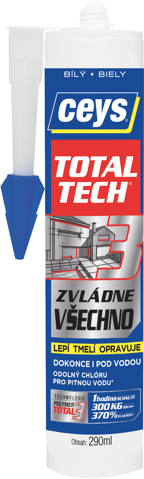 Ceys TOTAL TECH EXPRES BÍLÝ - Hybridní polymer 290 ml