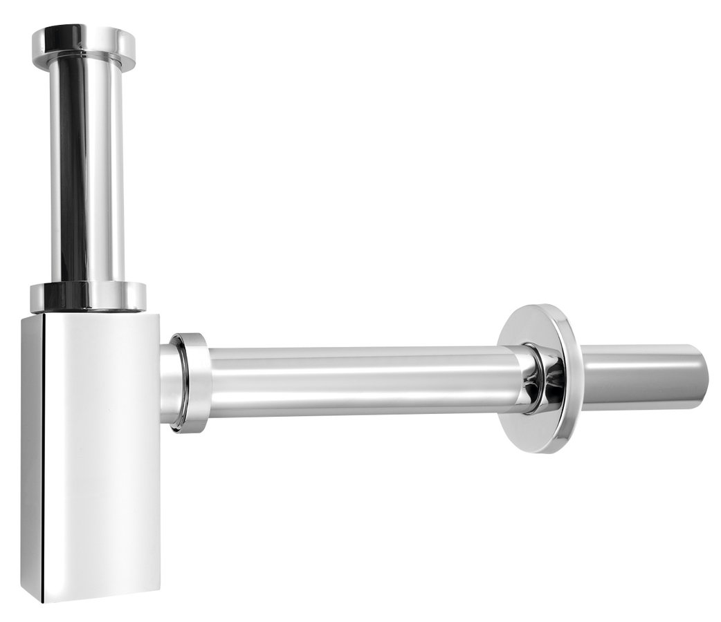 Aqualine Umyvadlový sifon 5/4", odpad 32mm hranatý, chrom