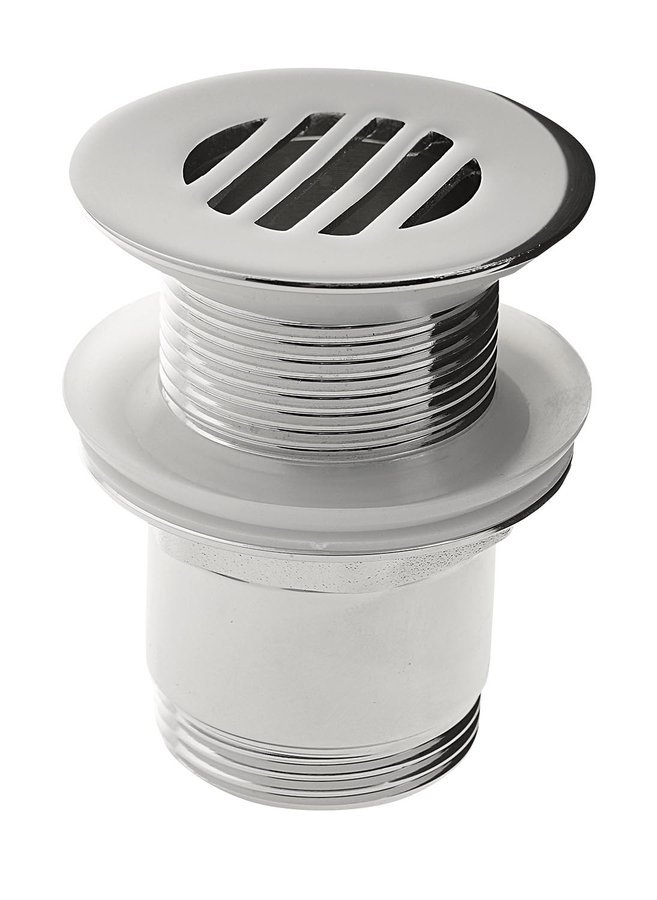 Sapho Umyvadlová výpust 5/4“, neuzavíratelná, design zátka, 25-50mm, chrom