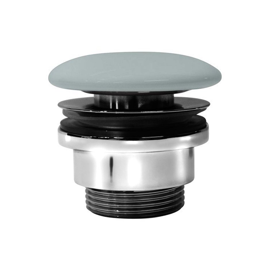 GSI umyvadlová výpust 5/4“, neuzavíratelná, keramická zátka, 5-65mm, ghiaccio mat