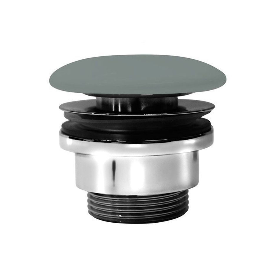 GSI umyvadlová výpust 5/4“, neuzavíratelná, keramická zátka, 5-65mm, agave mat