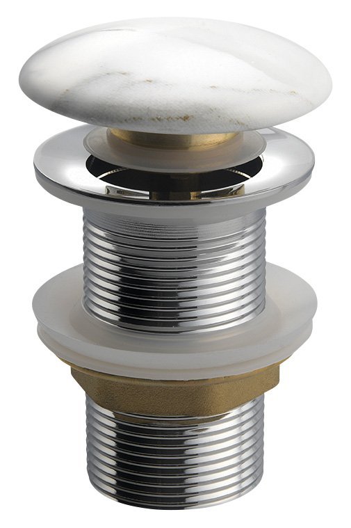 Sapho DALMA umyvadlová výpust 5/4“, click-clack, carrara