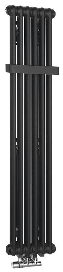 Sapho FEDE otopné těleso 1500x306mm, 6 seg., černá mat