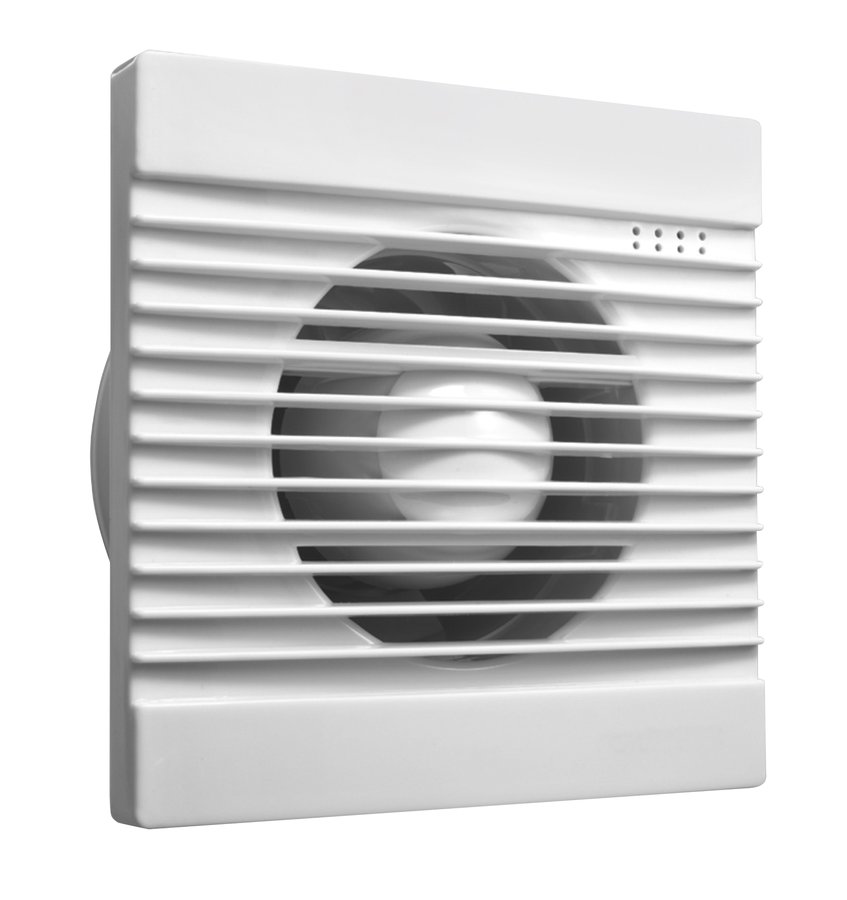 Aqualine Koupelnový ventilátor; 230V/50Hz; 100mm; bílá