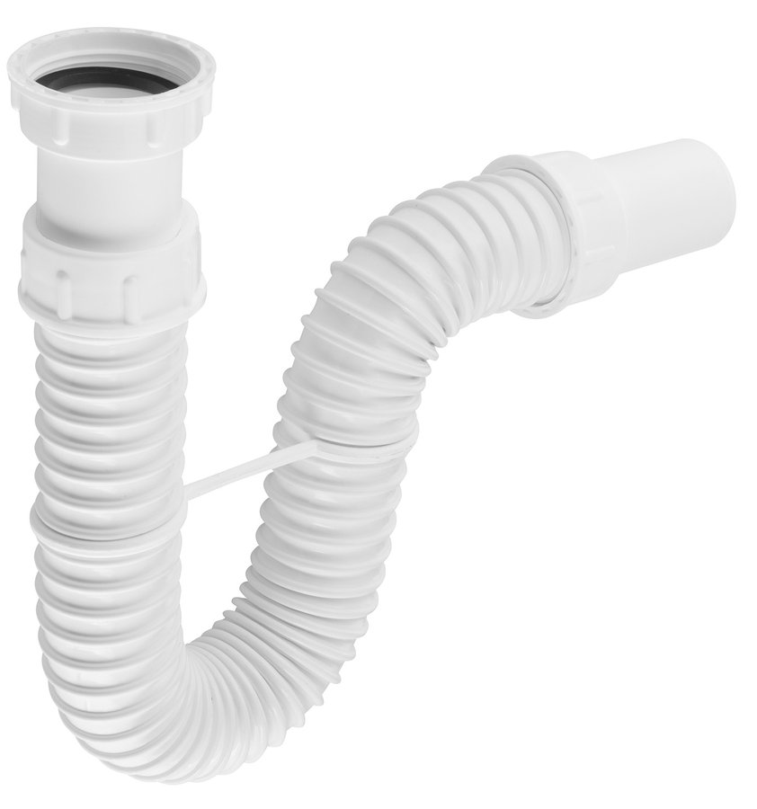 Bruckner FLEXY dřezový sifon flexibilní 6/4", DN40, bílá