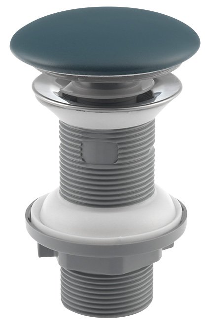 Isvea Umyvadlová výpust 5/4“, click-clack, keramická zátka, 20-70mm, zelená petrol