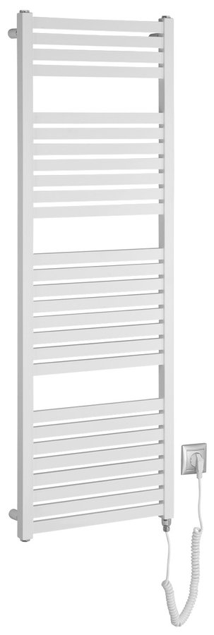 Levně Aqualine TONDI-E elektrické otopné těleso rovné 450x1330 mm, 500 W, bílá