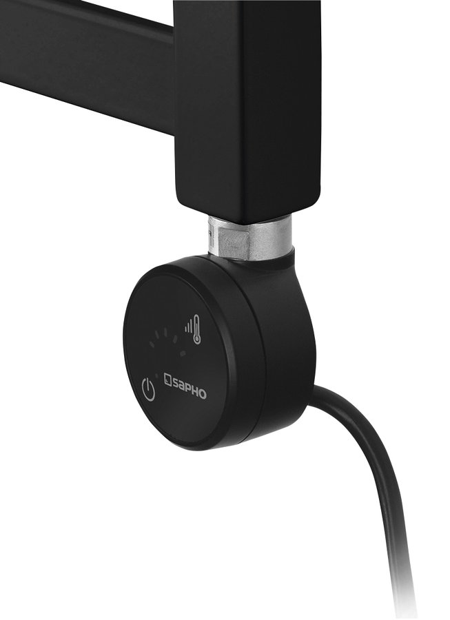 Sapho MOA topná tyč s termostatem a bluetooth, 400 W, černá