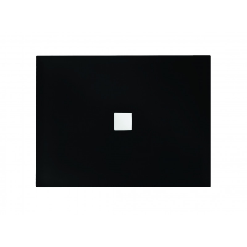BESCO Obdélníková sprchová vanička Nox černá - 3,5 cm, 140 cm x 90 cm - Černá Krytka Sifonu