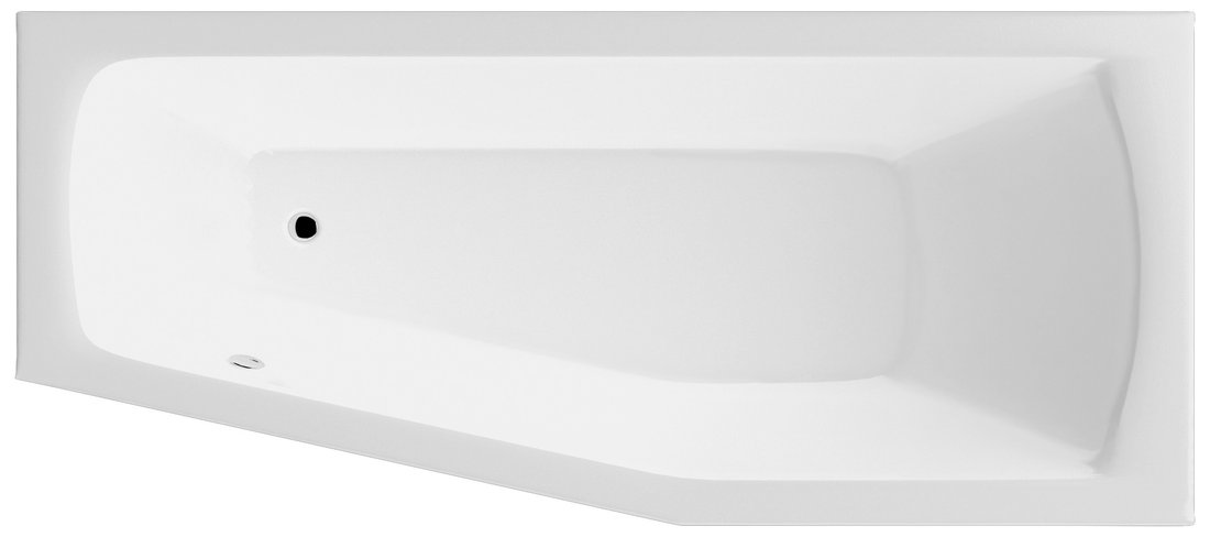 Levně Aqualine OPAVA vana 160x70x44cm, pravá, bílá