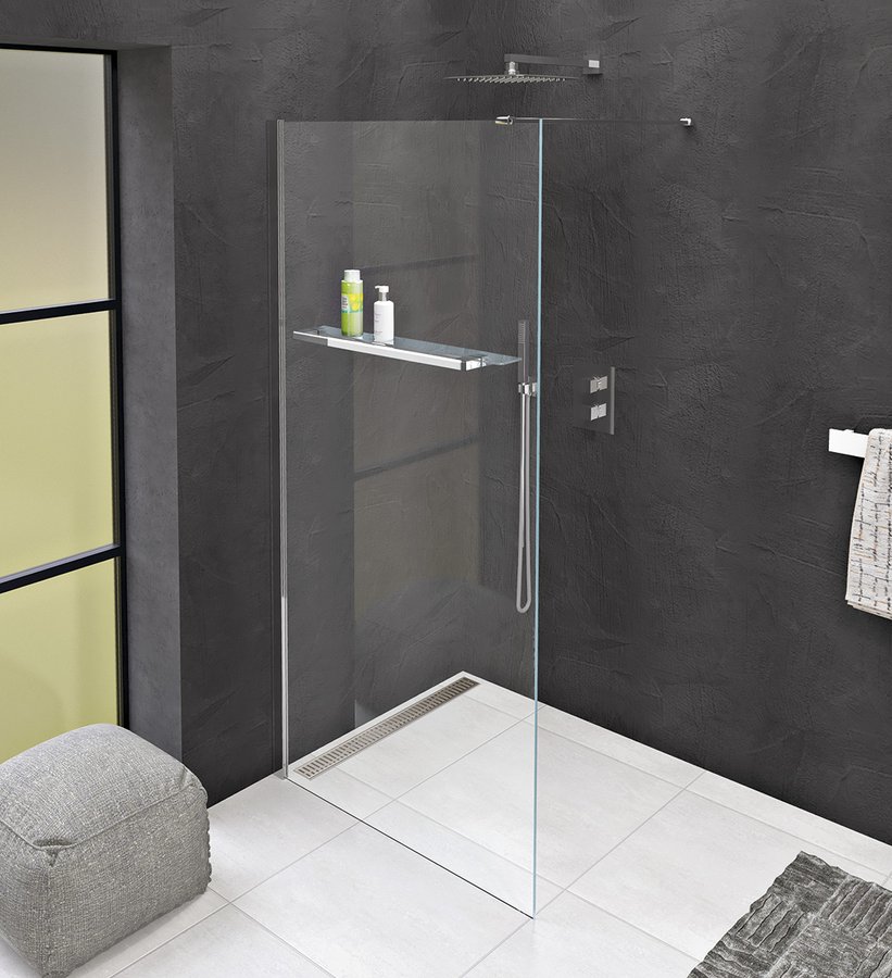 Levně Polysan MODULAR SHOWER jednodílná zástěna pevná k instalaci na zeď, s otvory na držák ručníků, 1000 mm
