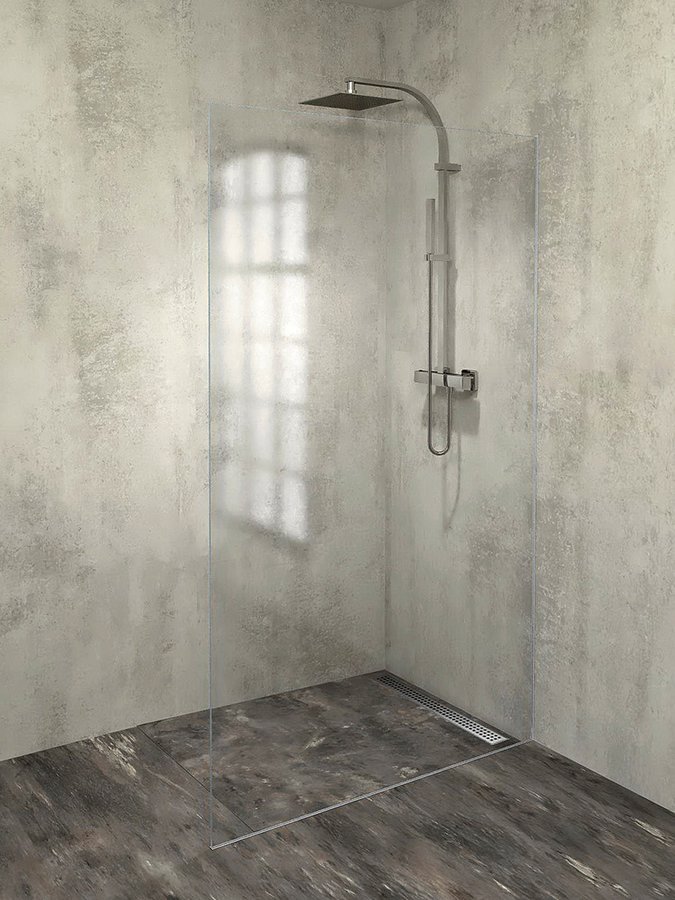 Polysan ARCHITEX sada pro uchycení skla, podlaha-stěna, max. š. 1200mm, leštěný hliník