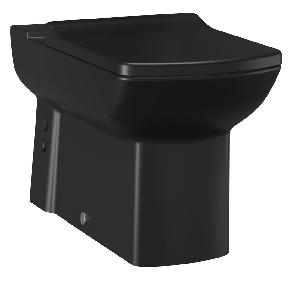 Creavit LARA WC mísa pro kombi, spodní/zadní odpad, černá mat