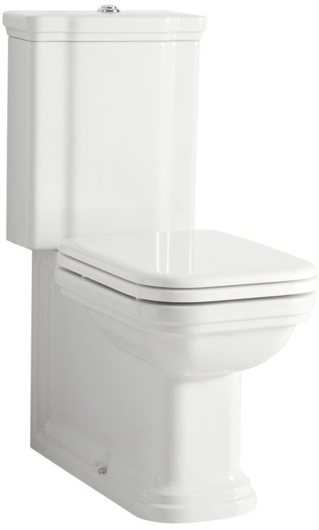Kerasan WALDORF WC kombi, spodní/zadní odpad, bílá-chrom - SET(411701/1ks, 418101/1ks, 750990/1ks)