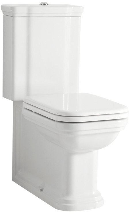 Levně Kerasan WALDORF WC kombi, spodní/zadní odpad, bílá-chrom