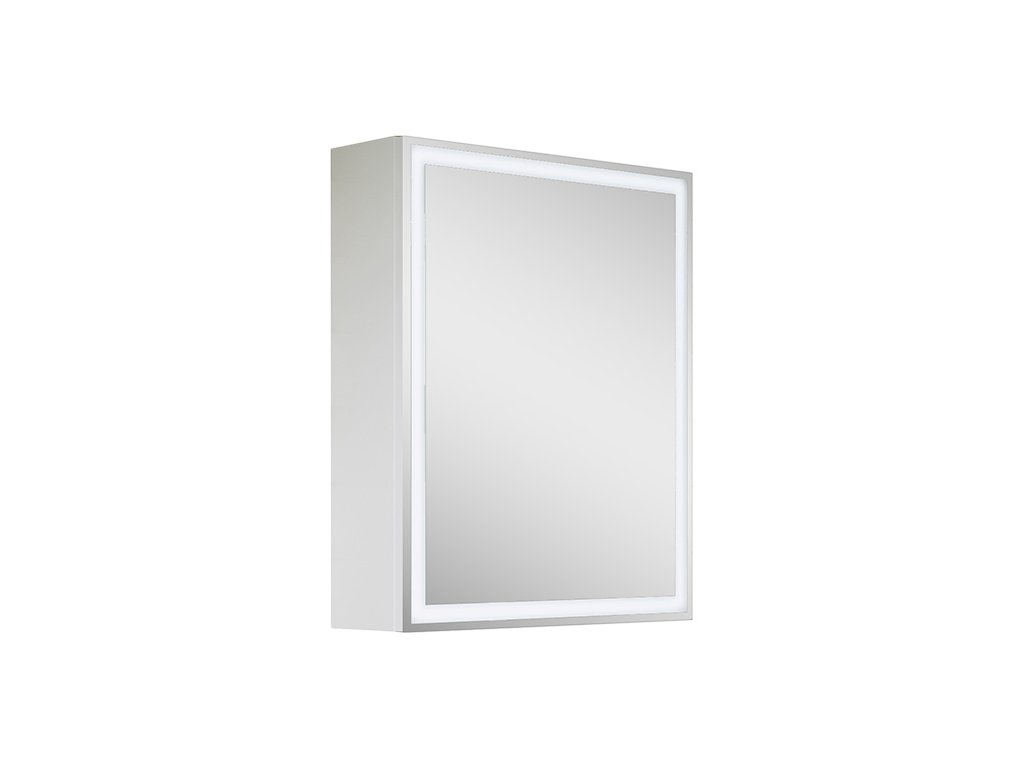 B-eco Galerka Kalifornie White Led 52 - 520 x 630 mm bílá skříňka se zrcadlem a LED osvětlením (pouze pravá dvířka)