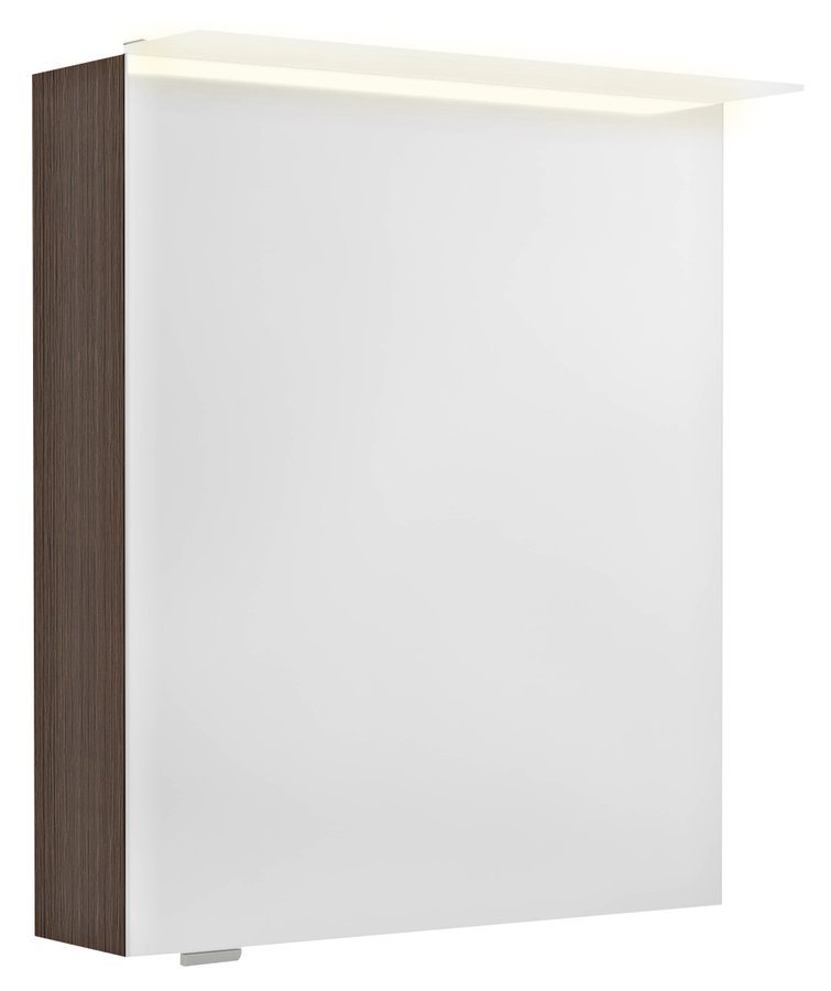 Sapho LINEX galerka s LED osvětlením, 60x70x15cm, levá/pravá, borovice rustik