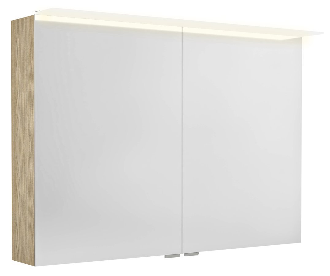 Sapho LINEX galerka s LED osvětlením, 100x70x15cm, jilm bardini
