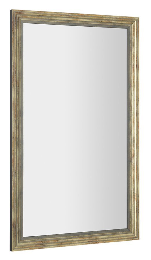 Levně Sapho DEGAS zrcadlo v dřevěném rámu 71,6x121,6cm, černá/starobronz
