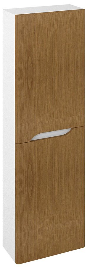 Levně Sapho MEDIENA skříňka vysoká 40x140x20cm, 2x dvířka, levá/pravá, bílá mat/dub natural