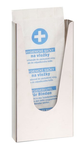 Sapho Zásobník na papírové sáčky HygBag; 120x240x32mm; nerez mat