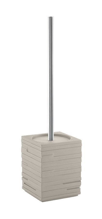 Levně Gedy QUADROTTO WC štětka na postavení, tortora