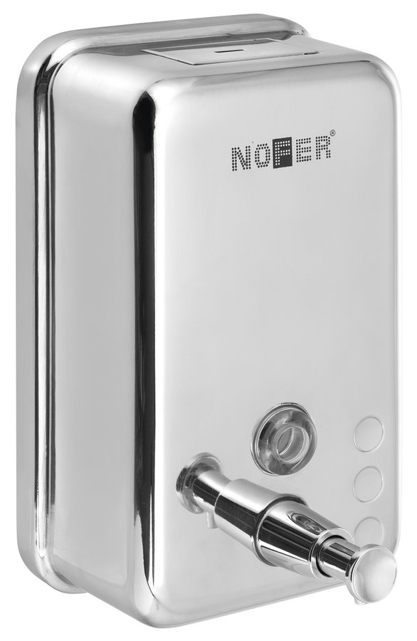Levně NOFER Dávkovač mýdla 1200ml, nerez lesk