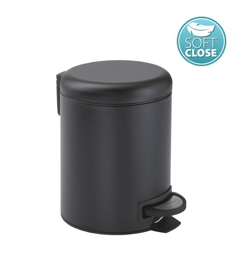 Gedy POTTY odpadkový koš 3l; Soft Close; černá mat