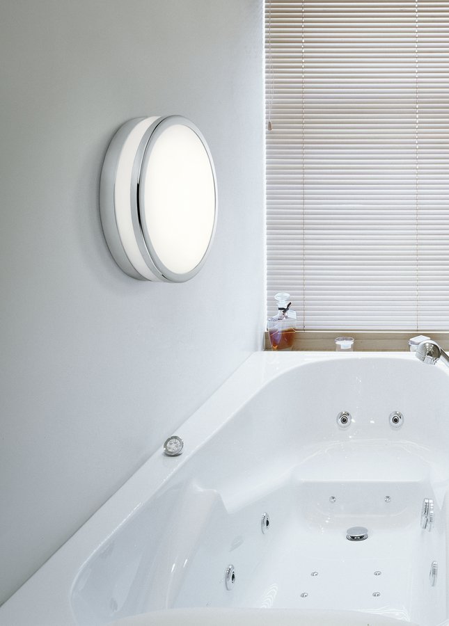 Sapho PALERMO koupelnové stropní LED svítidlo průměr 225mm, 11W, IP44, 230V