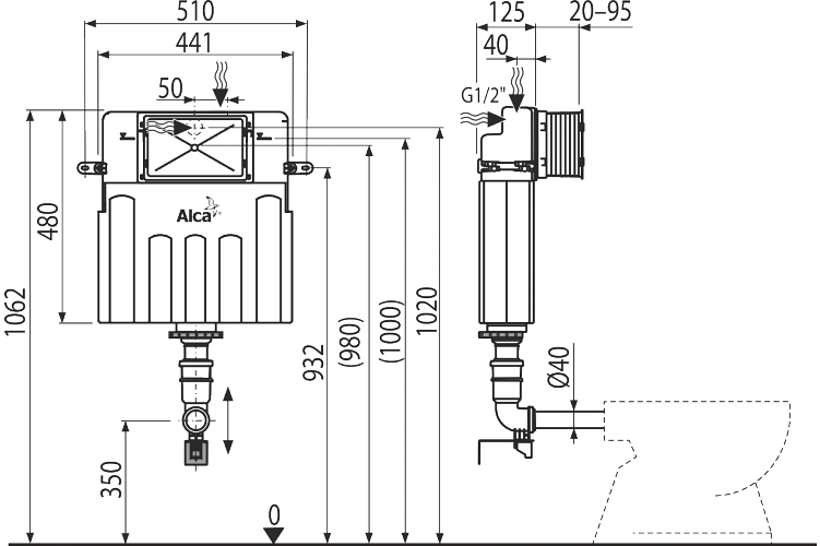Alcadrain Basicmodul AM112 (dříve Alcaplast)