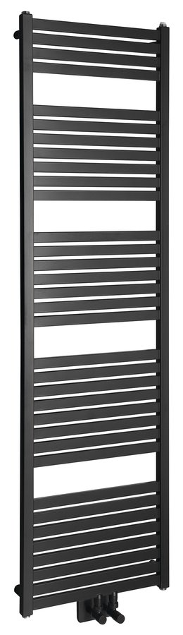 Aqualine TONDI otopné těleso rovné 450x1690 mm; středové připojení; černá mat