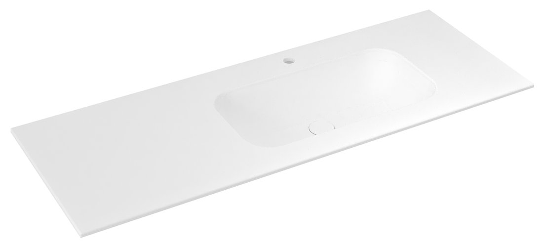 Sapho ARUBA umyvadlo; Rockstone; 160x51;5cm; pravé; bílá mat