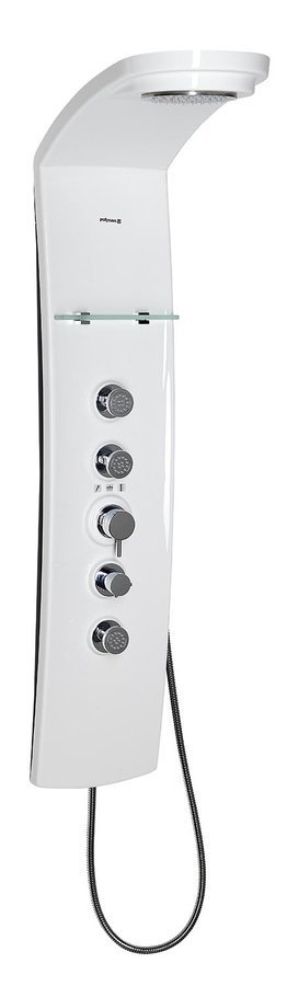 Levně Polysan LUK termostatický sprchový panel 250x1300mm, bílá