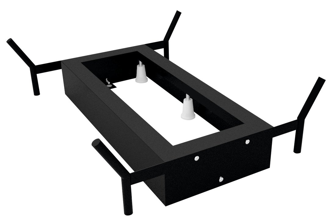 Levně Polysan REDUTA konstrukce pro vanu 150x75cm, černá mat