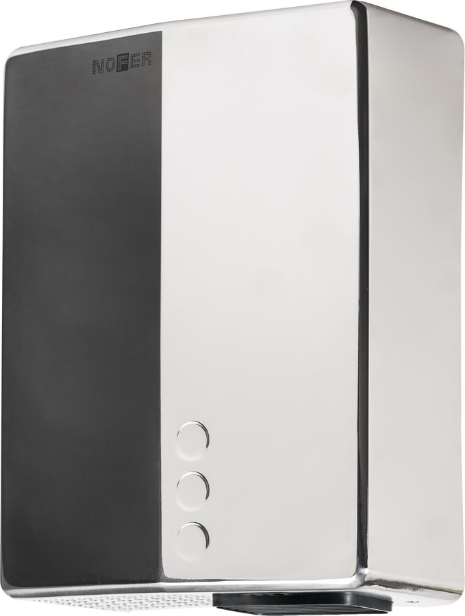 Levně NOFER BIGFLOW EVO bezdotykový elektrický osoušeč rukou 220-240V, 2050W, 218x284x102mm, nerez lesk