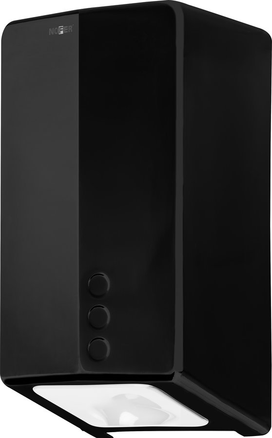 Levně NOFER FUGA EVO bezdotykový elektrický osoušeč rukou 220-240V, 800W, 164x327x151mm, laser senzor, černá lesk